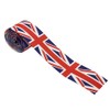 CeFurisy Union Jack Ribbon Roll, 38mm British Flag Trimmings Braid