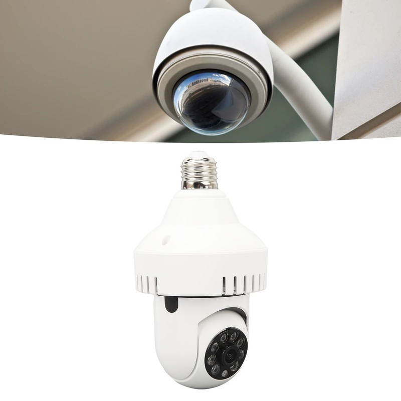 Light Bulb Security Camera Outdoor Wireless WiFi E27 Motion Tracking