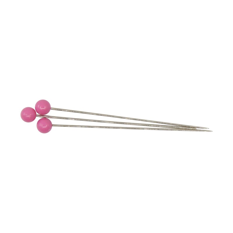 Dritz 1-3/4" Extra-Long Color Ball Straight Pins, 180 Count, Pink