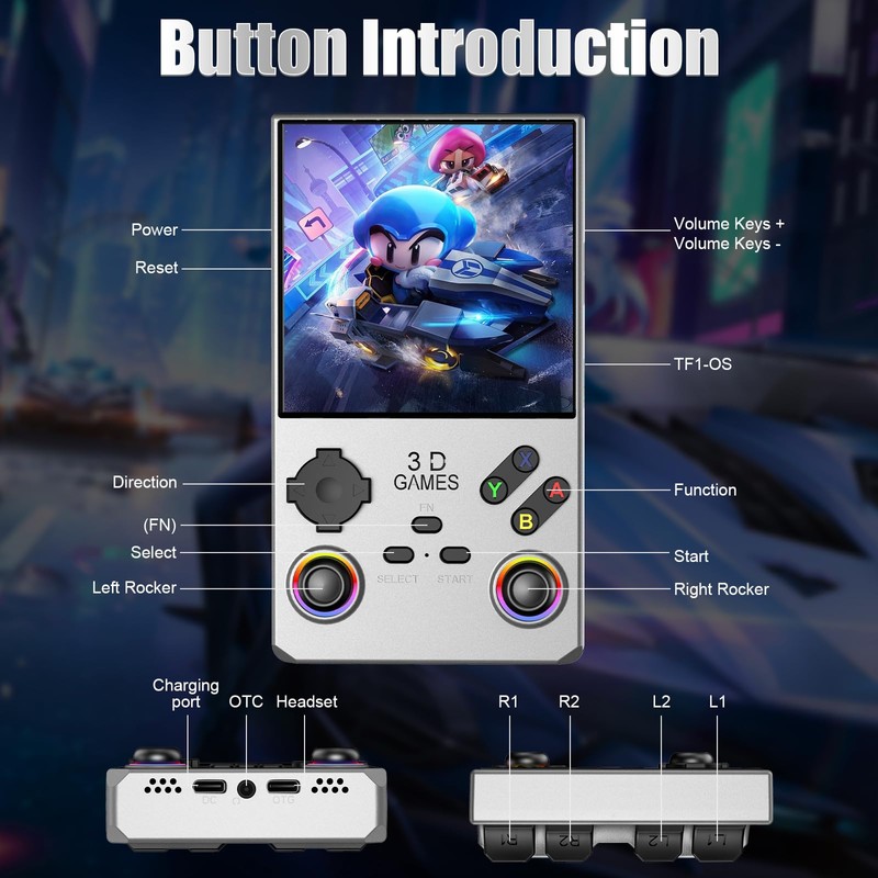 2025 V40MAX Upgraded Retro Handheld Game Console, Built in 40,000+Classic