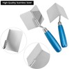 QWORK® 2 Pieces Corner Trowel Rustproof 80 x 60 mm