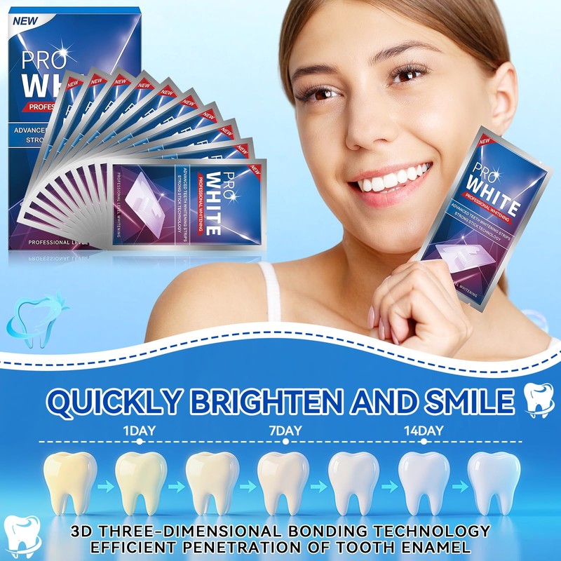 Pack of 32 Teeth Whitening Strips, Professional Teeth Whitening Strips,