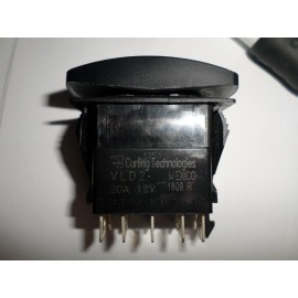 Carling Pewter Laser Etchable Rocker Switch