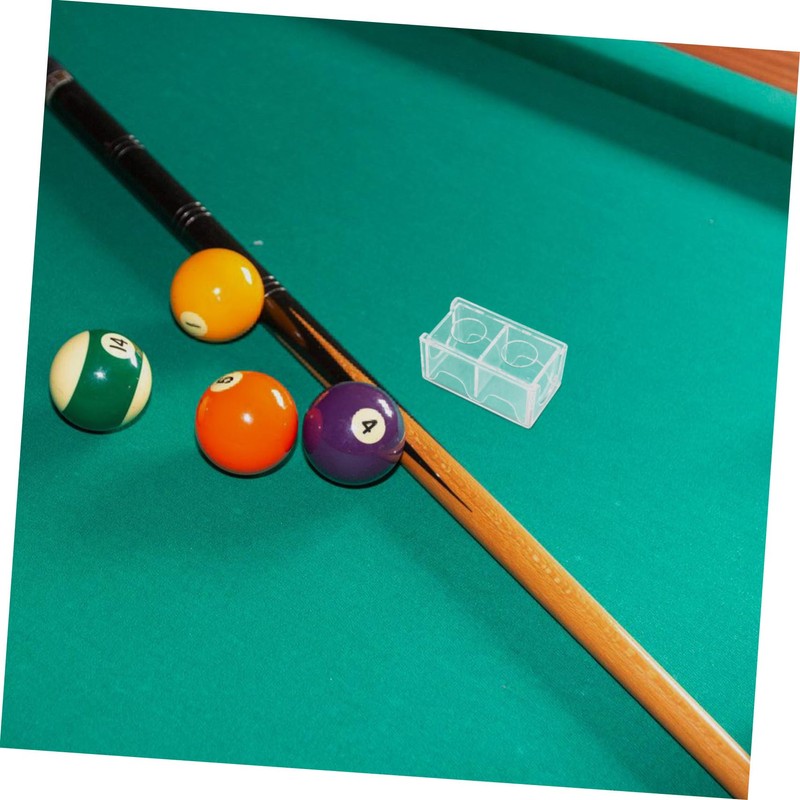 WHAMVOX 5pcs Transparent Pool Chalk Holder Lightweight Case for Billiards