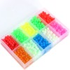 XuuHaa 1000PCS Fishing Beads Assorted Set, Premium 5mm Round Float