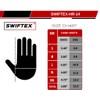 SWIFTEX Heavy Duty Thick Latex Gloves, 14mil, Blue, Industrial, Powder