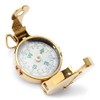 NKlaus 5 cm pocket compass made of brass, direction indicator,