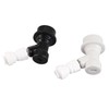 2Pcs Home Brewing Ball Lock Keg Connector + 8mm‑1/4in FFL