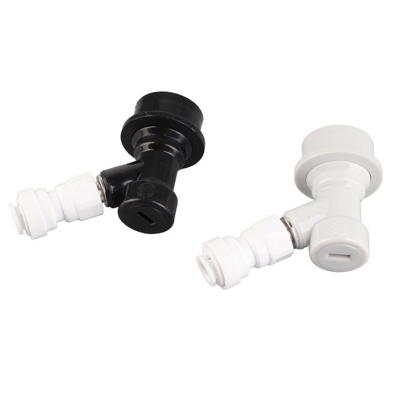 2Pcs Home Brewing Ball Lock Keg Connector + 8mm‑1/4in FFL