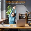 NOEVSBIG LED Desk Lamp with Clamp,2-in-1 Clamp on Desk Lamps