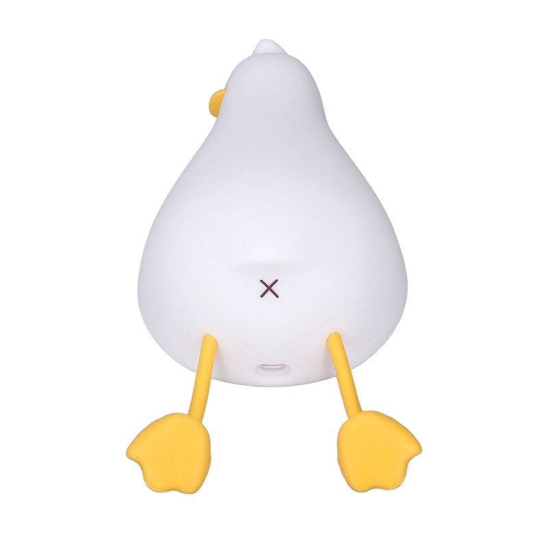 LED Night Light Cute Lying Duck Shape Soft Silicone Soft