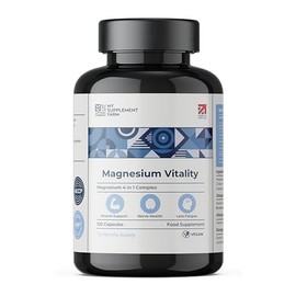 4 in 1 Magnesium Supplements Complex - 1900 mg with Glycinate Citrate Malate & Oxide | High Strength Magnesium 403mg - 120 Capsules & 2 Month Supply | High Absorption