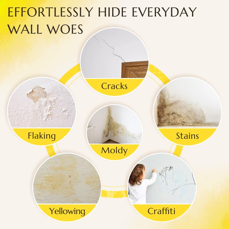 White Paint for Wall 32 Oz Covers 50-55 sq.ft Water-Based