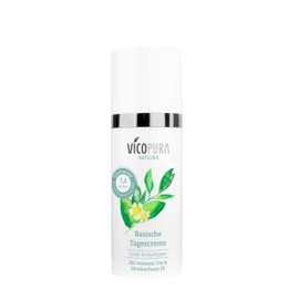 VICOPURA Day Cream, Alkaline Moisturising Cream, Quick-Absorbent, Non-Greasing, White Tea, 55 ml