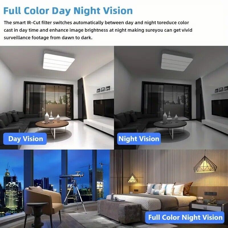 Sansco 6MP Wireless Home CCTV System WIFI PTZ 2-Way Audio