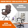 CRFATOP Stretch Computer Office Chair Cover with Durable Zipper Universal