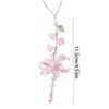 Car Mirror Hanging Ornament, Pink Lily Floral Rear View Decor