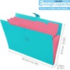 SKYDUE Pack of 4 A4 Document Folders, Expanding Folder A4