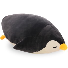 DENTRUN Penguin Stuffed Animals Bulk, Cute Penguin Plush Doll Play Toys for Kids Girls Boys Adults Birthday Xmas Present, Adorable Soft Plushies and Gifts, 12.20/18.11/22.44/25.98 Inchs, Blue, Black