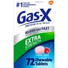 Gas-X Extra Strength Chewable Gas Relief Tablets 125mg Cherry 72