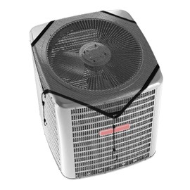 TANG Outdoor Air Conditioner Mesh Cover for Outside AC Units 28"x28" Air Conditioning A/C Top Cover Keep Leaves Debris Out with Bungee Cords All Seasons