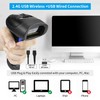 Wireless 1D 2D Barcode Scanner with Stand, NetumScan Portable Automatic