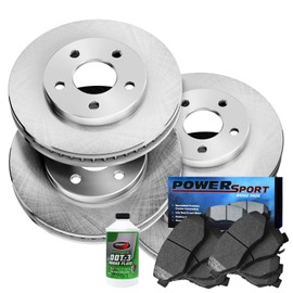 Power Sport Front Rear Brakes and Rotors Kit |Front Rear Brake Pads| Brake Rotors and Pads| Semi-Metallic Brake Pads and Rotors BLBC.59031.03