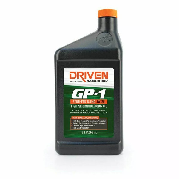 Driven Racing Engine Oil 5W-20 19206 Case of 12 Quarts