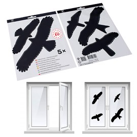 SWISSINNO1 NaturalControl 705 001 Set of 5 Bird Protection Window Stickers