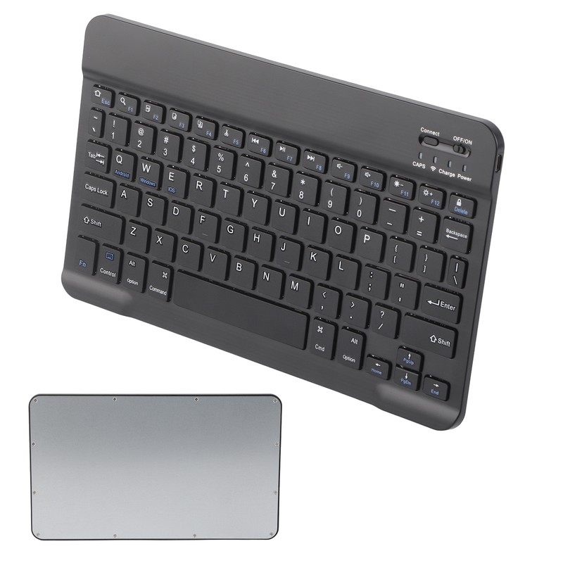 Wireless Bluetooth Keyboard 10Inch Lightweight UltraWide for Android IOS/Windows(Black )