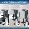 VIVO Large Height Adjustable Clamp-on Keyboard Tray, Extra Sturdy Pull