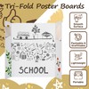 PSHVYM 4 Pcs Medium Trifold Poster Board, 26 x 17
