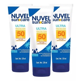 Nuvel Protector Solar Fps 50 Nuvel Suncare 120 Ml 3 Pack