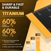 Bionso 22PCS Titanium Oscillating Tool Blade Cuts Metal and Wood,
