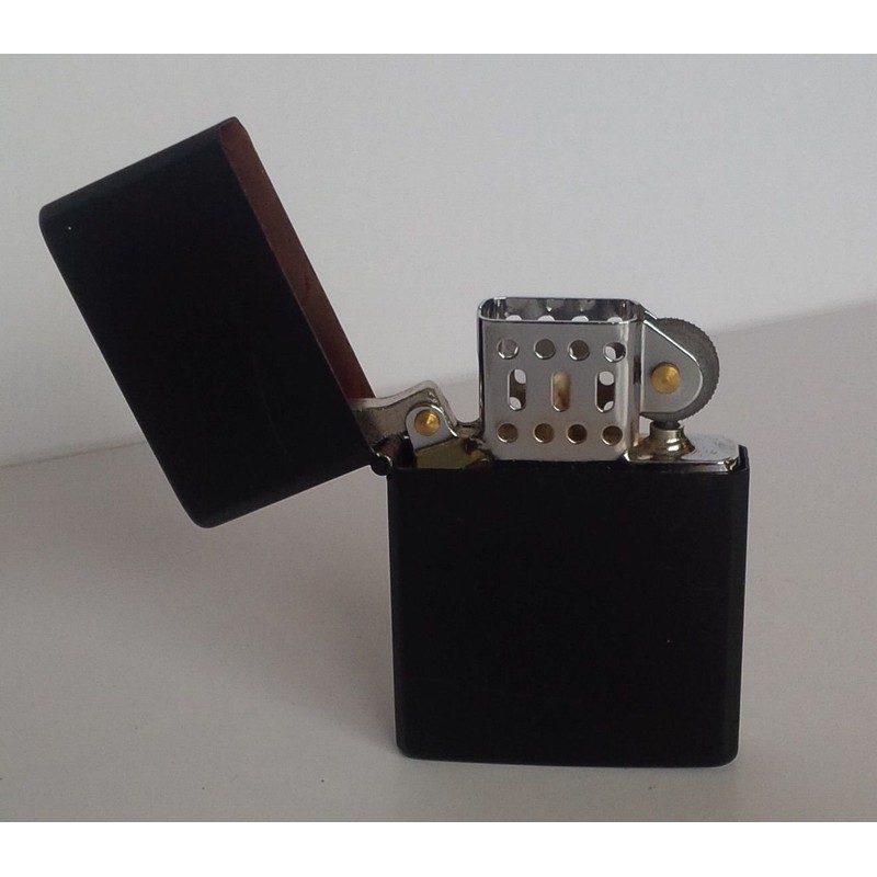 one Nulite Slim Refillable Oil Lighter - (Black )