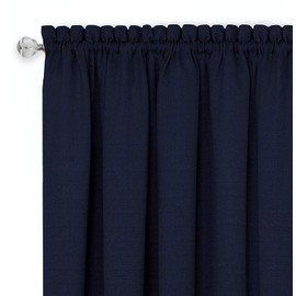 Achim Home Furnishings, Navy/White DRVL14NW12 Darcy Window Curtain Valance, 58" x 14" (Fоur Расk)