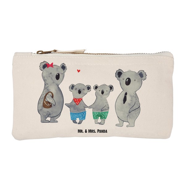 Mr. & Mrs. Panda Koala Family Two Make-Up Bag, White,