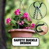 SOMCO - 30 Pack Screw Hooks with Safety Buckles -
