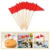 Gadpiparty Toothpick Flags Triangle Sticks 12pcs Cupcake Toppers Flags Cheese