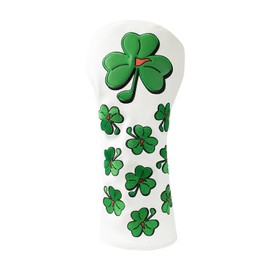 YOPRAL Golf Club Covers for Driver, Fairway Woods, hybrids Golf Driver headcovers/Fairway Wood headcovers/hybrids Suitable for Men's Golf Clubs. (Shamrock Driver Cover)