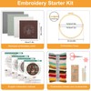 EeeKitOnline 4 Embroidery Starter Set for Beginners Cross Stitch Stamped
