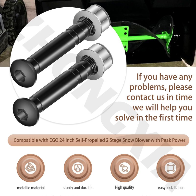 2 Pack ASP2400D Snow Blower Shear Pin Set Compatible with