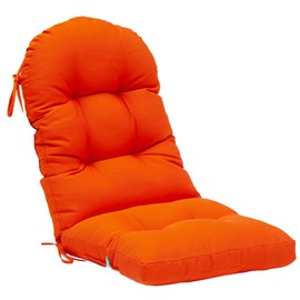 QILLOWAY Indoor/Outdoor High Back Chair Cushion for Adirondack,Spring/Summer Seasonal All Weather Replacement Rocking Chair Cushions. (1 Piece, Orange)