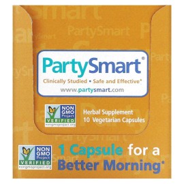 PartySmart Himalaya 2x 10 Cápsulas | Suplemento Herbal Antiresaca | Vegano y Natural | Ayuda al Hígado tras el Consumo de Alcohol