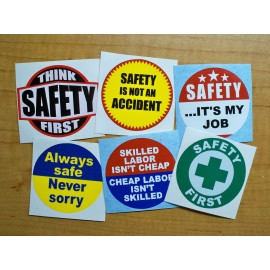 Unbranded/Generic 6pk Safety Hard Hat Stickers | Skilled Labor Always Safe Think Funny Decals Lot