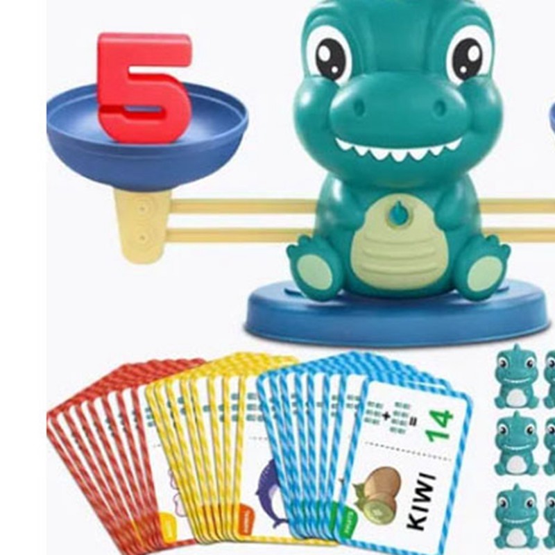 Children Dinosaur Balance Toy Educational Math Enlightenment Kid Math Game