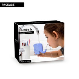 Peleg Design Jumbo Jr. Elephant Faucet Extender for Kids Toddlers and Children - Safe & Fun Hand-Washing Solution - Light Blue