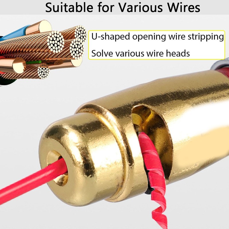 Wire Stripping and Twisting Tool Aluminum Portable Drill Wire Stripper