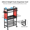 CCCEI Power Tool Organizer Cart with Charging Station, Garage Floor