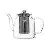 Premier Housewares High Borosilicate Teapot, 1000 ml, with Strainer, 14